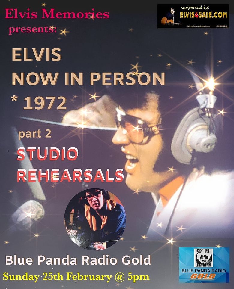 Elvis ‘Now in Person’ on Blue Panda Radio Gold